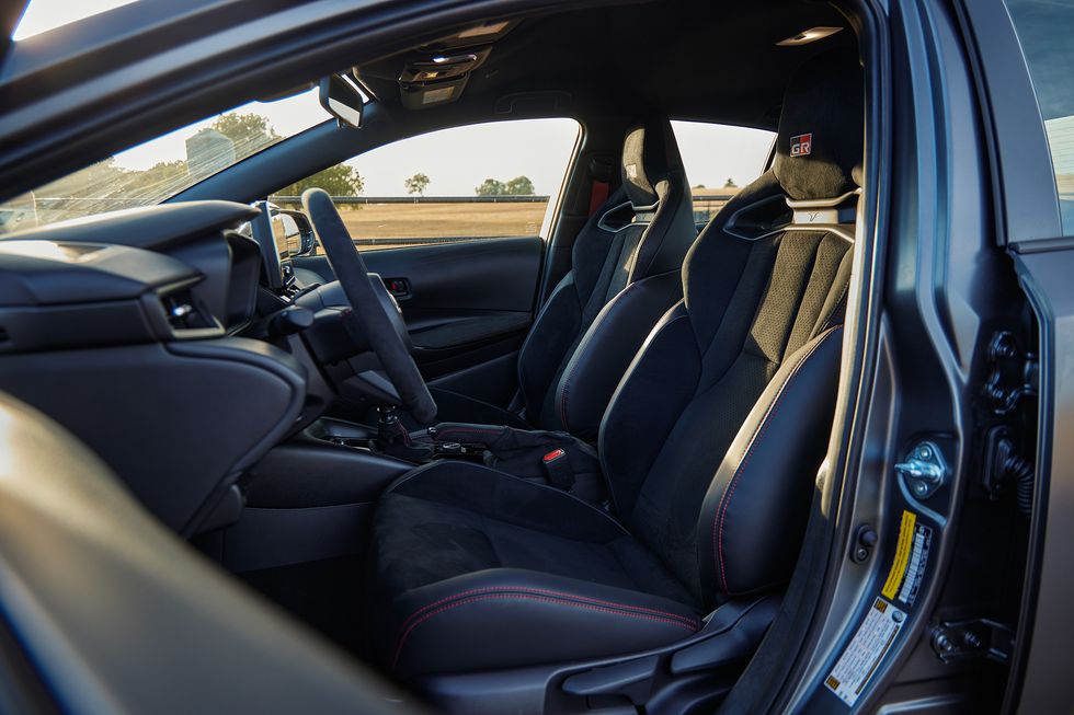 toyota gr corolla hatchback interior