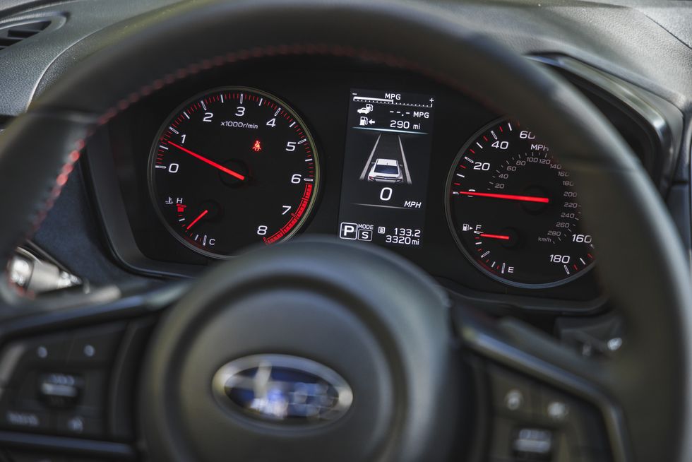 2022 subaru wrx interior