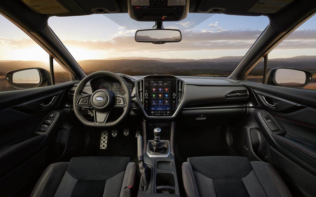 2022 subaru wrx interior