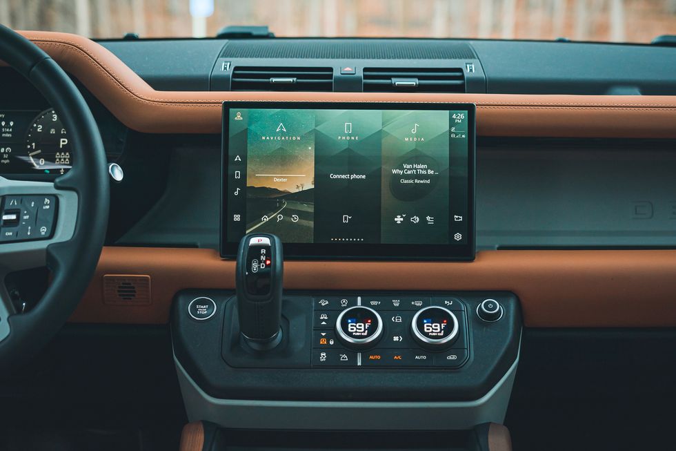 land rover defender interior