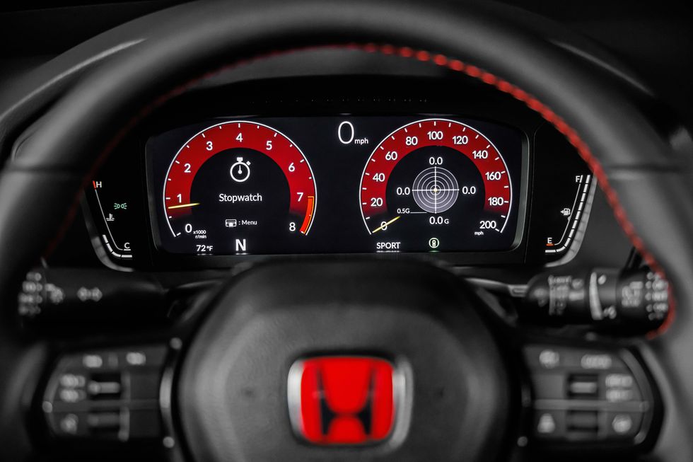 2023 honda civic type r interior