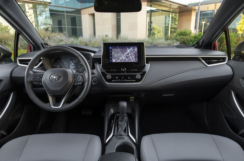 toyota corolla hybrid interior