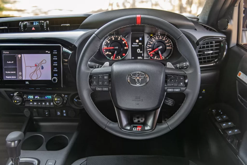 Hilux GR sport interior