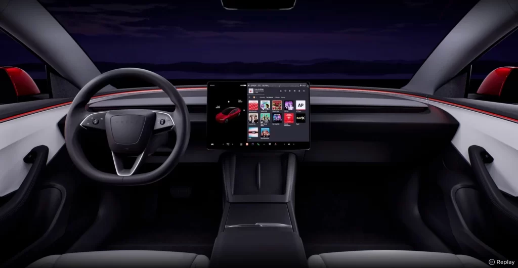 tesla model 3 interior