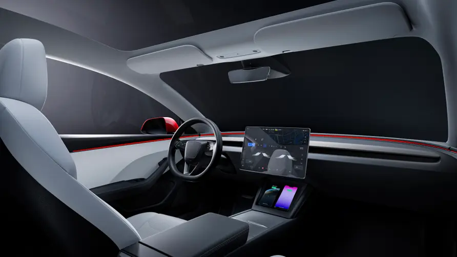 tesla model 3 interior