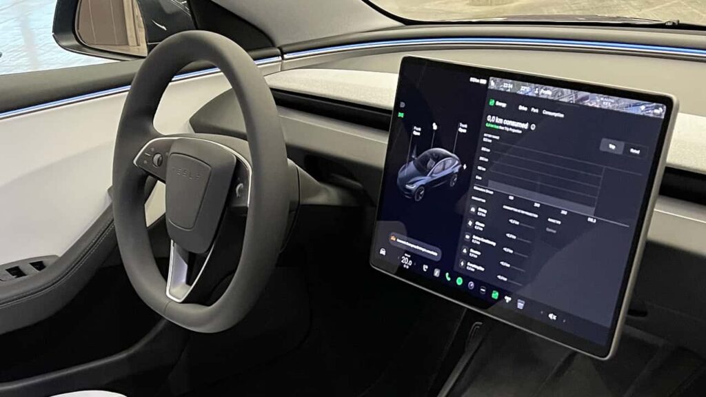 tesla model 3 interior