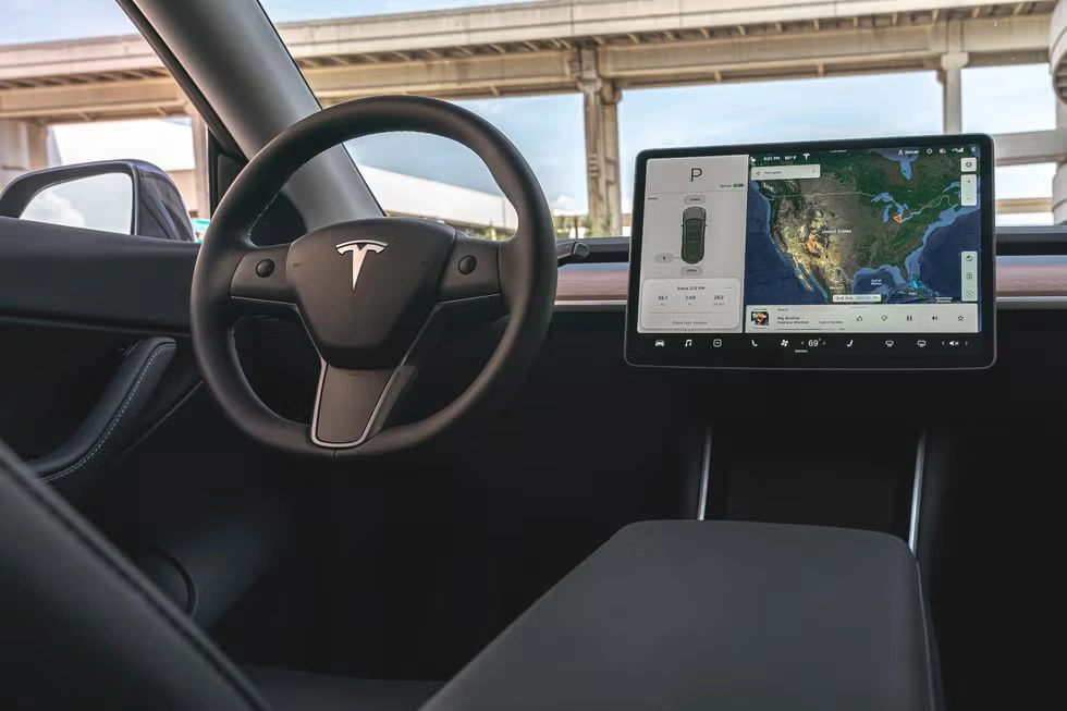 tesla model y interior